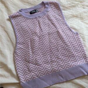 G7WUrban Knitted Chevron Sweater Vest
